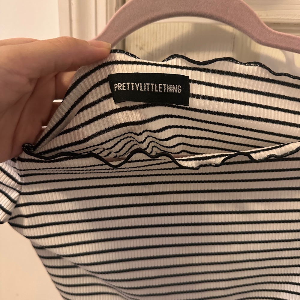 Striped Off-Shoulder Top - Picture 2 of 2